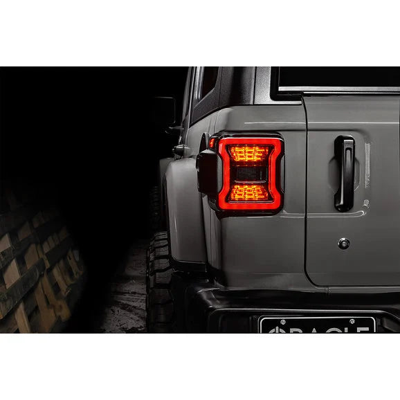 Oracle Lighting 5852-504 Black Series LED Tail Lights for 18-22 Jeep Wrangler JL