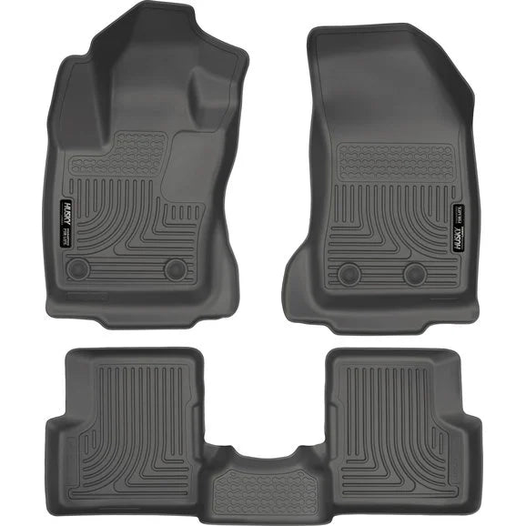 Husky Liners 99081 WeatherBeater Front & Rear Liners in Black for 15-20 Jeep Renegade