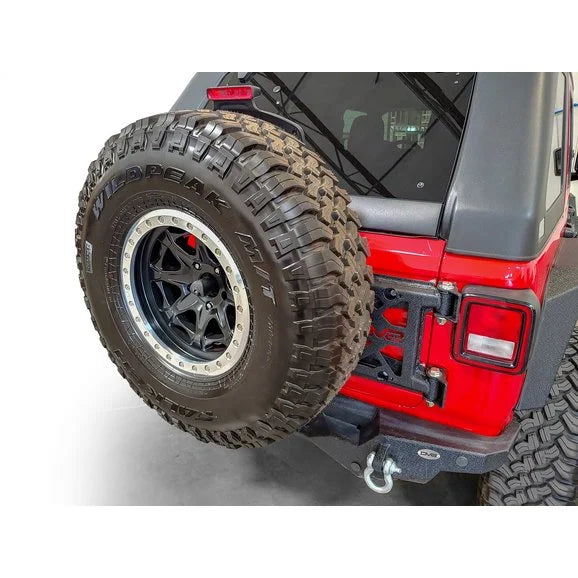 Load image into Gallery viewer, DV8 Offroad TCJL-03 HD Easy Open Hinge Replacement Spare Tire Carrier for 18-24 Jeep Wrangler JL
