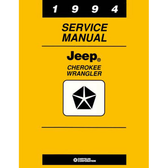 Bishko Automotive Literature Factory Authorized Technical Service Manuals for 87-04 Jeep Wrangler YJ & TJ