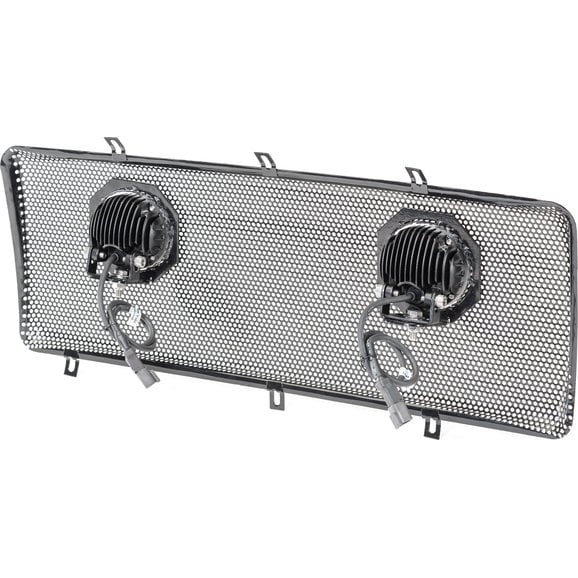 Load image into Gallery viewer, Rugged Ridge 12034.35 Spartan Grille with Dual LED Grille Mesh Insert for 07-18 Jeep Wrangler JK
