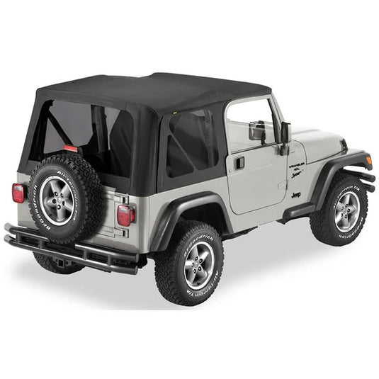 Bestop Supertop NX Soft Top with Tinted Windows without Upper Doors for 97-06 Jeep Wrangler TJ