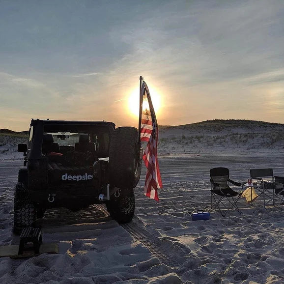 Load image into Gallery viewer, Rox Offroad ROX-1776 The Judge Flag Mount for 95-24 Jeep Wrangler YJ, TJ, JK &amp; JL
