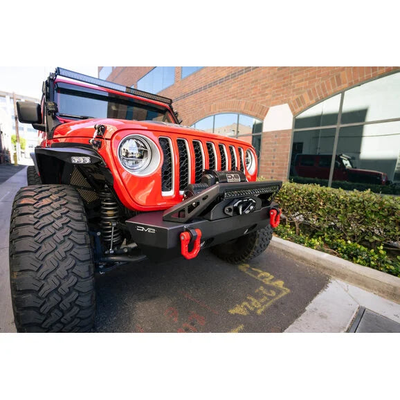 Load image into Gallery viewer, DV8 Offroad FBJL-06 FS-25 Front Stubby Bumper for 07-24 Jeep Wrangler JK, JL &amp; Gladiator JT
