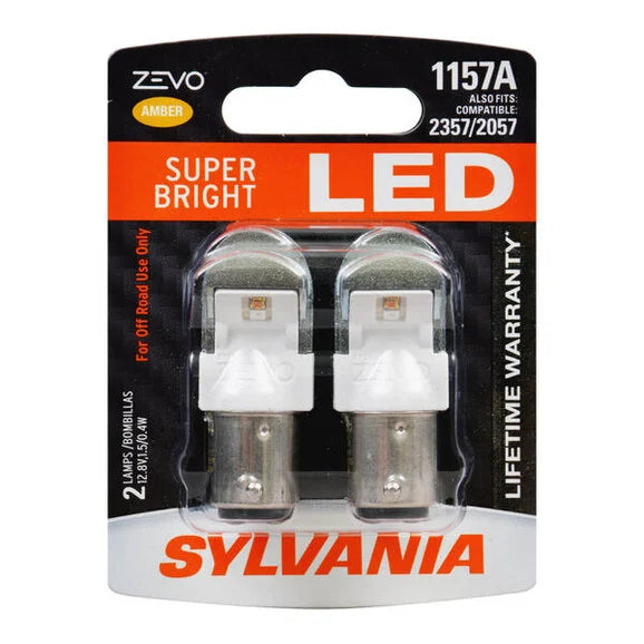 Sylvania 1157ALED.BP2 #1157A Amber Zevo LED Mini 2 Pack