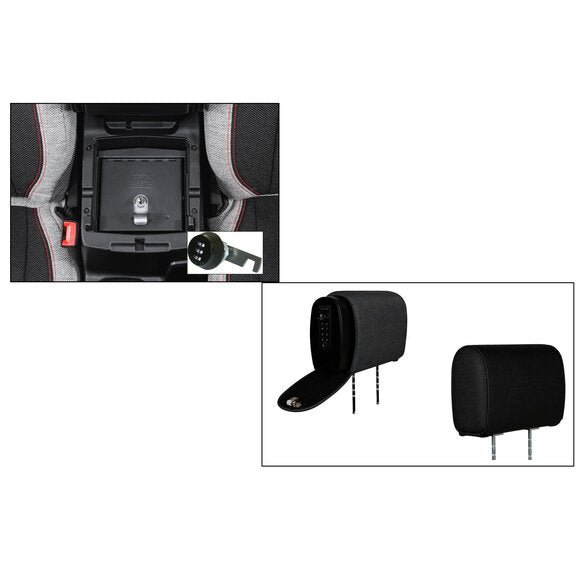 Load image into Gallery viewer, Tuffy Security Console Insert with Headrest Safe Slide for 18-24 Jeep Wrangler JL &amp; Gladiator JT
