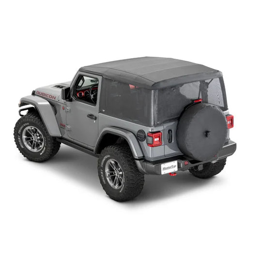 MasterTop 16032501 Mesh Trail Screens for 18-24 Jeep Wrangler JL 2-Door with Factory Soft Top