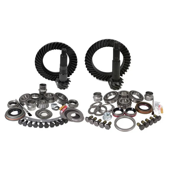 Yukon Gear & Axle Front & Rear Ring and Pinion with Master Install kits for Jeep Wrangler TJ with Dana 30 Front / Dana 44 Rear