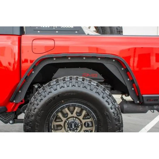 DV8 Offroad INFEND-04RB Rear Inner Aluminum Fenders for 20-24 Jeep Gladiator JT