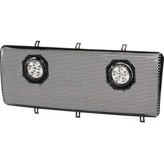 Rugged Ridge 12034.35 Spartan Grille with Dual LED Grille Mesh Insert for 07-18 Jeep Wrangler JK