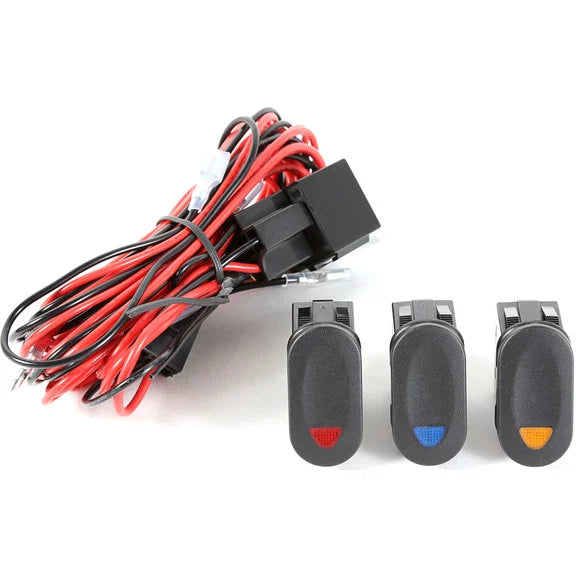 Rugged Ridge 15210.73 Light Installation Harness & Switch Kit (3-Piece)