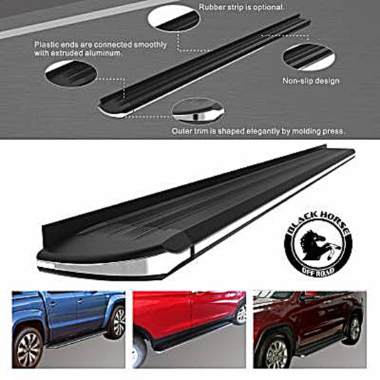 Black Horse Off Road EX-J479 Exceed Running Boards for 20-24 Jeep Gladiator JT