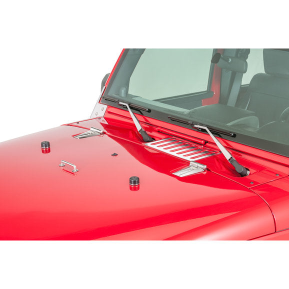 Load image into Gallery viewer, Kentrol 30591 Polished Stainless Steel Wiper Arms for 07-18 Jeep Wrangler JK
