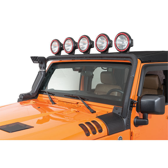 Load image into Gallery viewer, Rugged Ridge 11232.21 Windshield Mount Light Bar in Textured Black for 07-18 Jeep Wrangler JK
