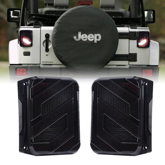 Load image into Gallery viewer, Overtread Skyline Elite LED Tail Light for 07-18 Jeep Wrangler JK
