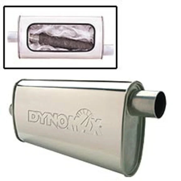 DynoMax 17282 Ultra Flo SS Muffler for 91-99 Jeep Wrangler YJ & TJ