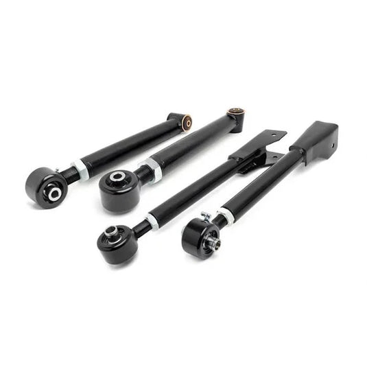 Rough Country 11920 Front Upper & Lower Adjustable Control Arm Kit for 84-06 Jeep Cherokee XJ & Wrangler TJ