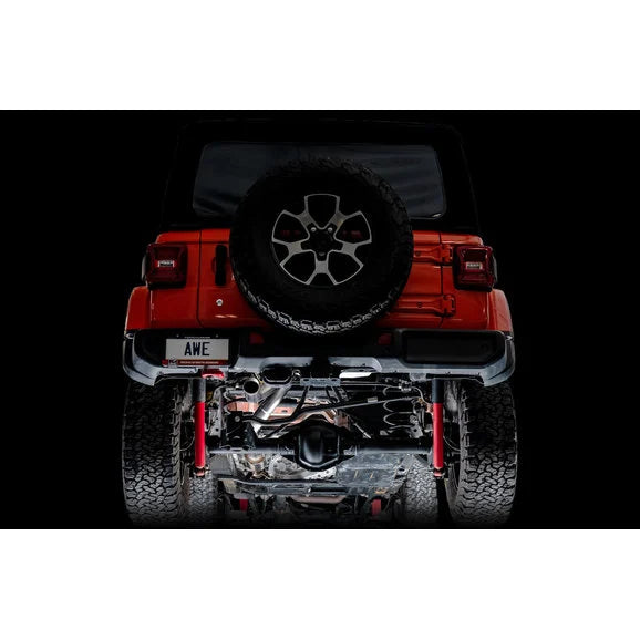 Load image into Gallery viewer, AWE Exhaust Trail Edition Cat-Back Exhaust for 18-24 Jeep Wrangler JL
