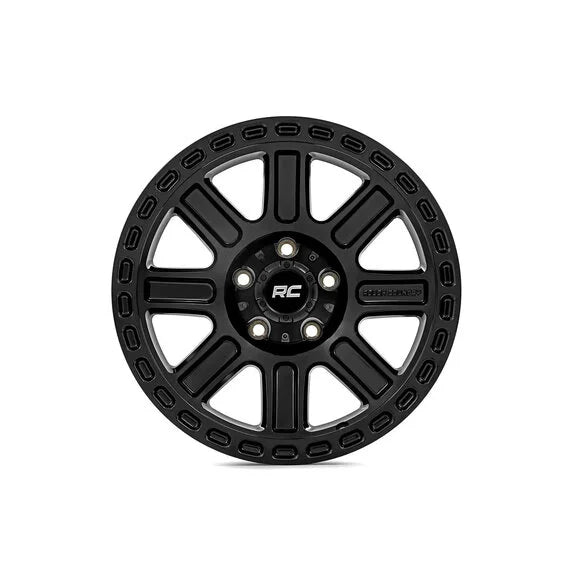 Load image into Gallery viewer, Rough Country 84180918 84 Series Wheel- Gloss Black for 07-24 Jeep Wrangler JK and JL
