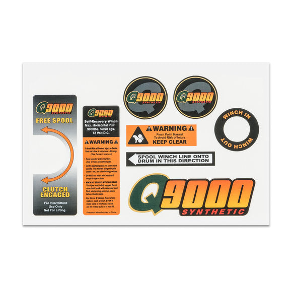 Quadratec Decal Set for Q9000S Winch