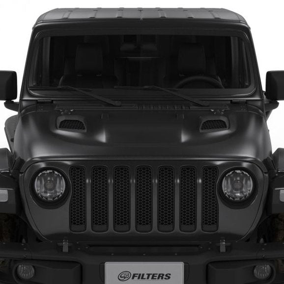 Load image into Gallery viewer, S&amp;B Filters AS-1015-BKJF Air Scoops for 18-24 Jeep Wrangler JL and Gladiator JT with Rubicon Hood
