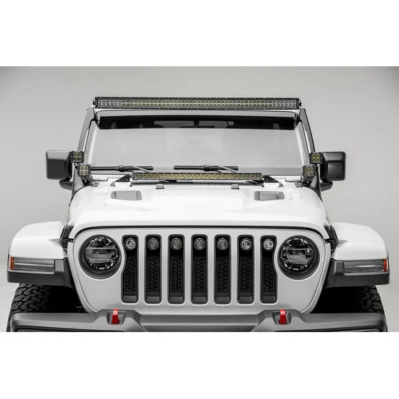 Load image into Gallery viewer, ZROADZ Z364931 Hood Cowl Mounting Brackets for (1) 30&quot; LED Light Bar for 18-24 Jeep Wrangler JL &amp; Gladiator JT
