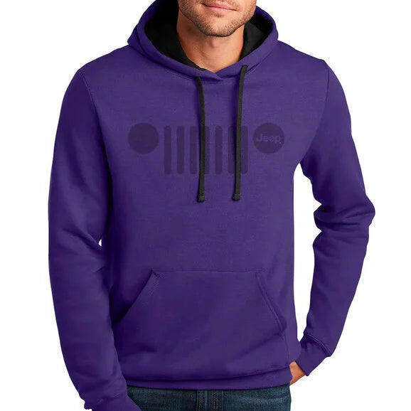 Jeep Merchandise Mens Jeep Purple Tone Hoodie