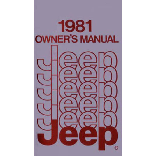 Bishko Automotive Literature Factory Authorized Owners Manuals for 72-86 CJ Jeep Models