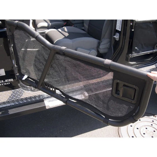 Warrior Products 90775 Tube Door Mesh Covers for 87-06 Jeep Wrangler YJ, TJ & Unlimited