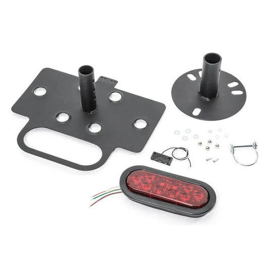 Warrior Products 2380 Spare Tire License Plate Mount with 3rd Brake Light