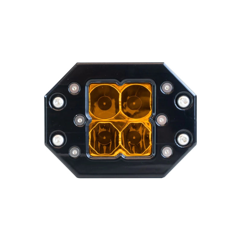 Load image into Gallery viewer, Quattro Flush Mount Amber LED Pod Light
