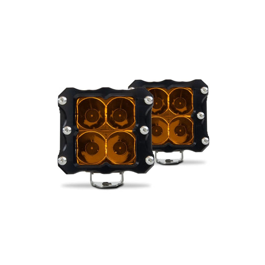 Quattro Amber LED Pod Light- 2 Pack