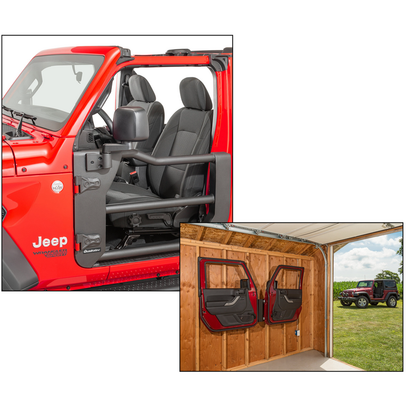 Load image into Gallery viewer, Quadratec Tube Doors for 18-23 Jeep Wrangler JL &amp; Gladiator JT
