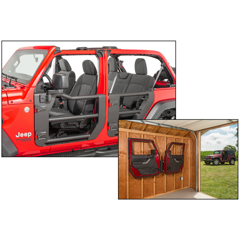 Load image into Gallery viewer, Quadratec Tube Doors for 18-23 Jeep Wrangler JL &amp; Gladiator JT
