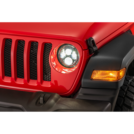 Quadratec Premium LED Projector Beam Headlight Kit for 18-23 Jeep Wrangler JL & Gladiator JT