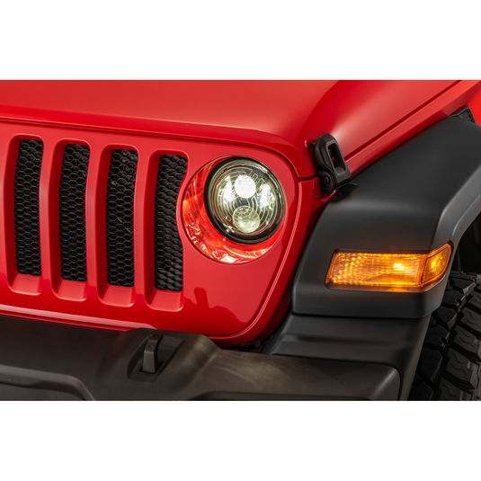 Quadratec Premium Heated LED Projector Beam Headlights for 18-23 Jeep Wrangler JL & Gladiator JT