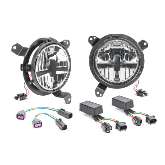 Quadratec Gen II LED Headlights for 18-23 Jeep Wrangler JL & Gladiator JT