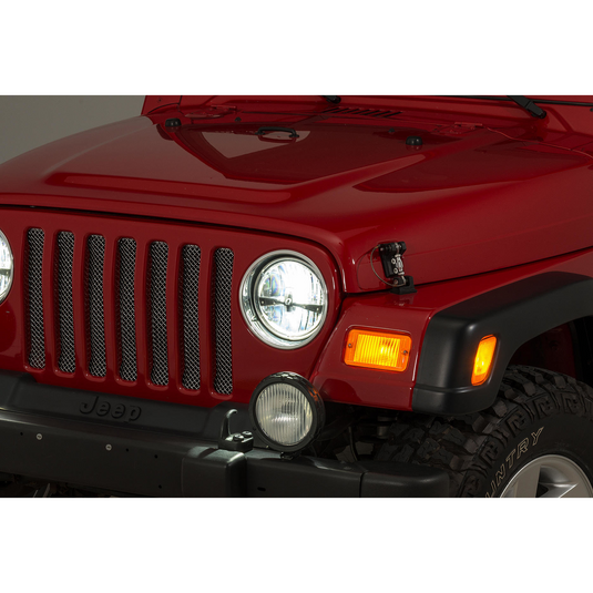 Quadratec Gen II LED Headlights & LED Tail Light Kit Stealth for 76-80 Jeep CJ-5 & CJ-7