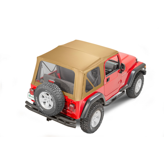 QuadraTop Gen II Complete Soft Top Without Doors for 97-06 Jeep Wrangler TJ
