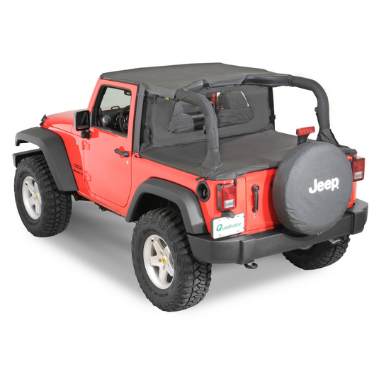 QuadraTop Bimini Top in Black Diamond for 07-18 Jeep Wrangler JK 2 Door