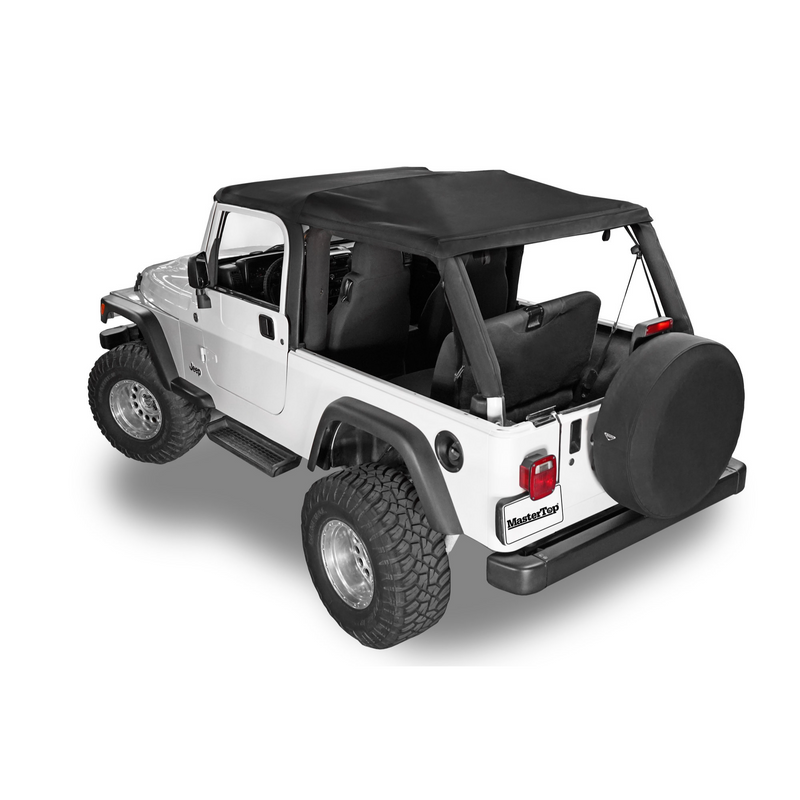 Load image into Gallery viewer, MasterTop SkyMaster® Fastback Fabric Only Replacement Soft Top in MasterTwill Fabric for 04-06 Jeep Wrangler Unlimited LJ
