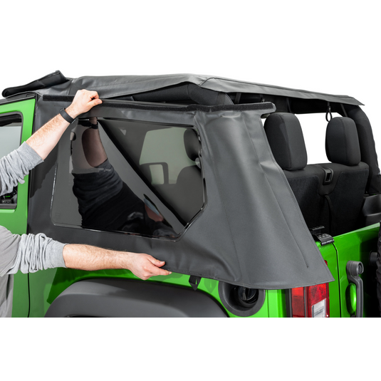 MasterTop SkyMaster® Frameless Fastback Soft Top for 07-18 Jeep Wrangler JK 2-Door