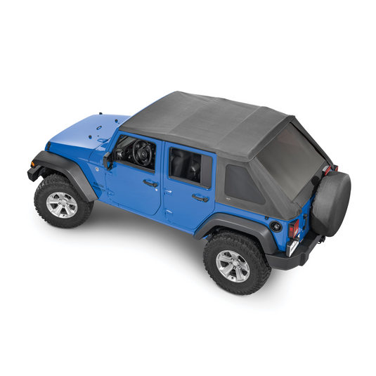 MasterTop SkyMaster® Frameless Fastback Soft Top for 07-18 Jeep Wrangler JK Unlimited