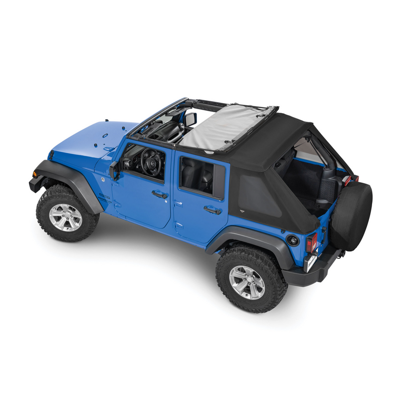 Load image into Gallery viewer, MasterTop SkyMaster® Frameless Fastback Soft Top for 07-18 Jeep Wrangler JK Unlimited
