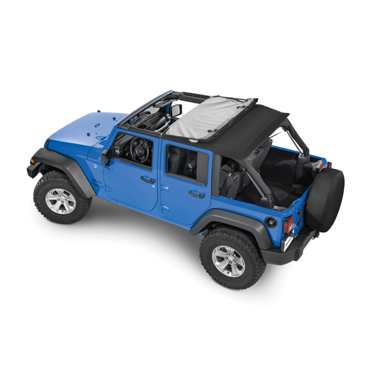 MasterTop SkyMaster® Frameless Fastback Soft Top for 07-18 Jeep Wrangler JK Unlimited