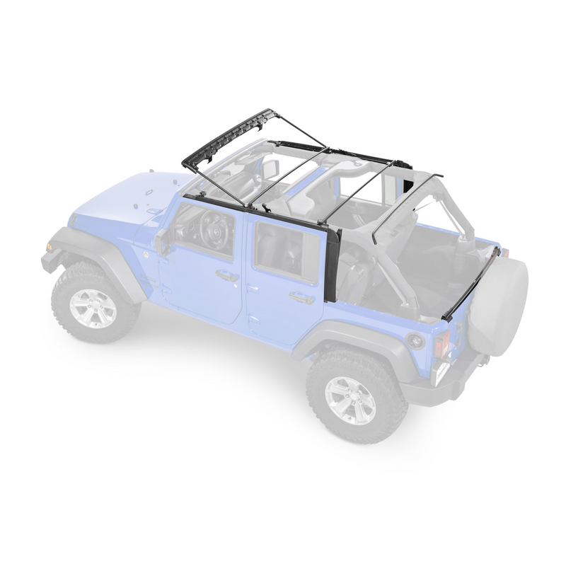 Load image into Gallery viewer, MasterTop SkyMaster® Frameless Fastback Soft Top for 07-18 Jeep Wrangler JK Unlimited
