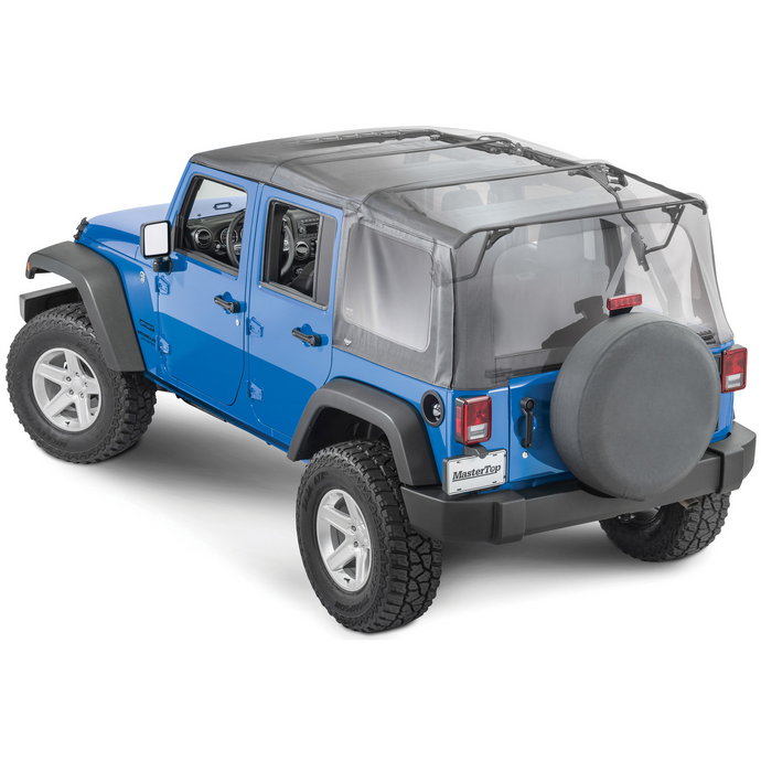 MasterTop Complete Soft Top Kit for 07-18 Jeep Wrangler JK Unlimited 4-Door