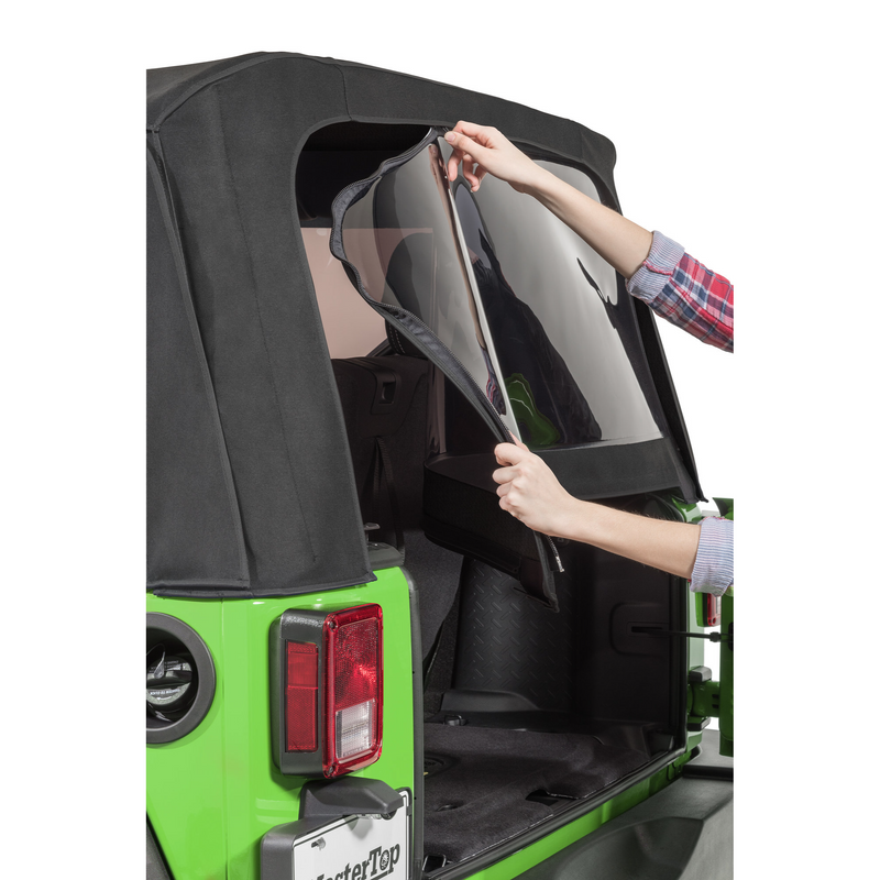 Load image into Gallery viewer, MasterTop Replacement Soft Top with Tinted Windows in MasterTwill® Fabric for 07-18 Jeep Wrangler JK 2 Door
