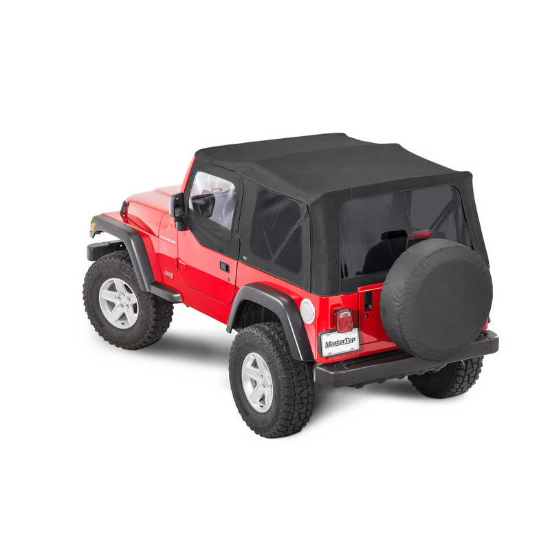 Load image into Gallery viewer, MasterTop Replacement Soft Top with Tinted Windows in MasterTwill® Fabric for 97-06 Jeep Wrangler TJ
