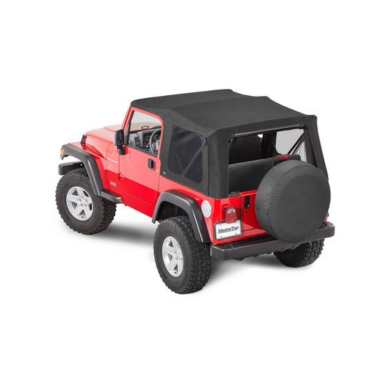 MasterTop Replacement Soft Top with Tinted Windows in MasterTwill® Fabric for 97-06 Jeep Wrangler TJ